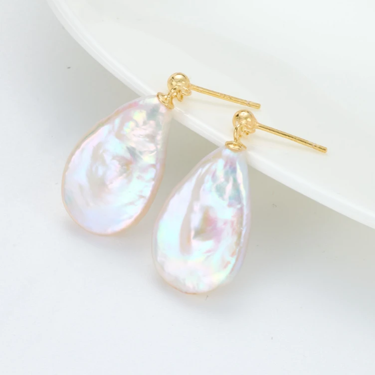 【新东方专属】俏若兰925银淡水珍珠巴洛克耳饰多样性发1ZJ-A-31204