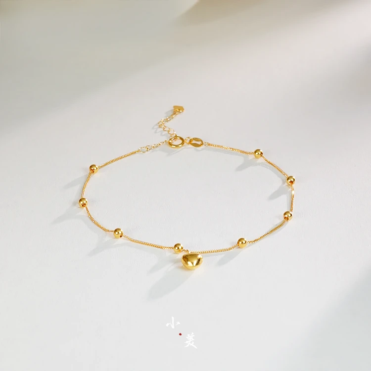 18K金爱心满天星肖邦链手链 G90155