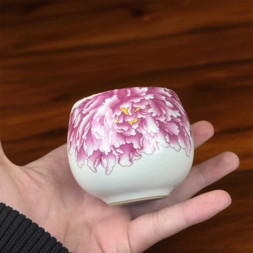 汝窑牡丹 主人杯客杯喝茶杯 146