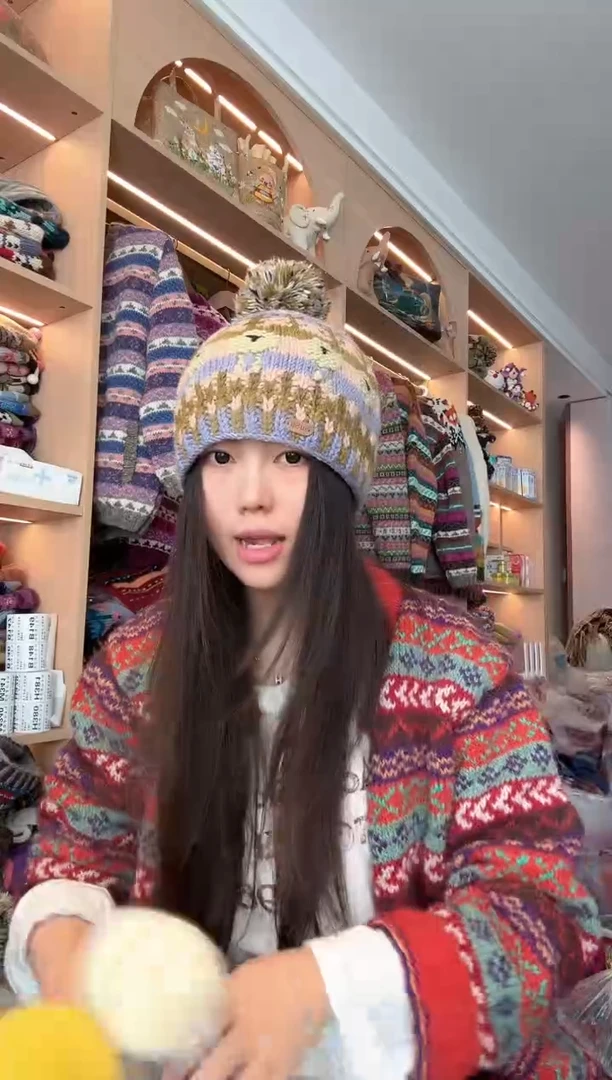 羊毛香芋紫小羊帽