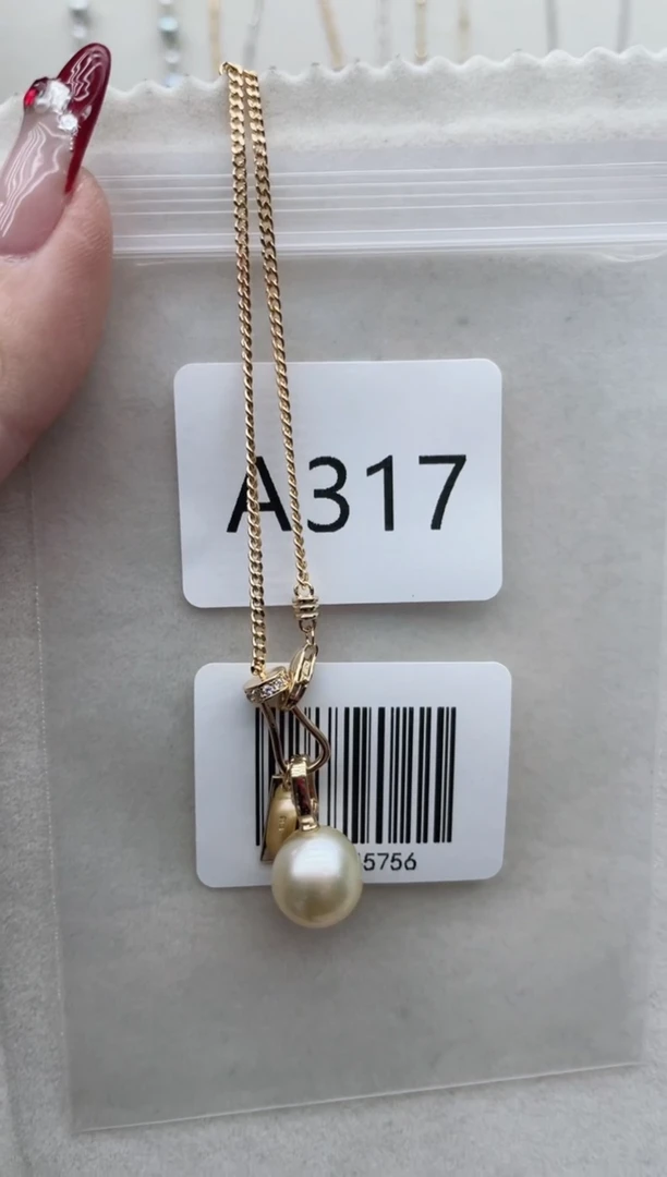 【闪购商品】海水珍珠套链银S925镶嵌A317
