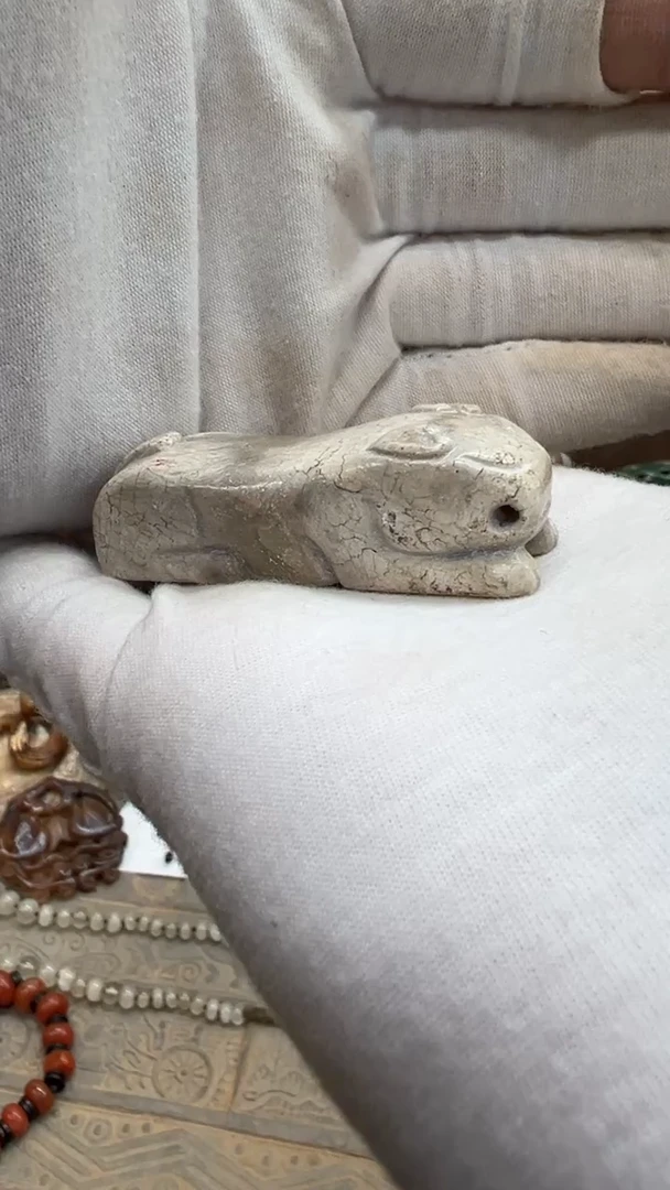 未镶嵌和田玉（糖玉）挂件苏**底摆件把件摆件把件