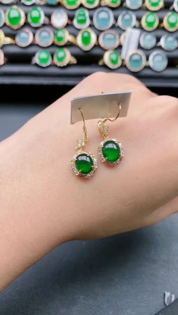 【闪购商品】翡翠戒指银S925镶嵌1111111