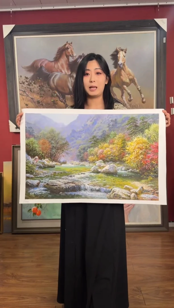 油画【10号】约50*70cm丨朝鲜原创纯手绘孤品油画丨顺丰包邮