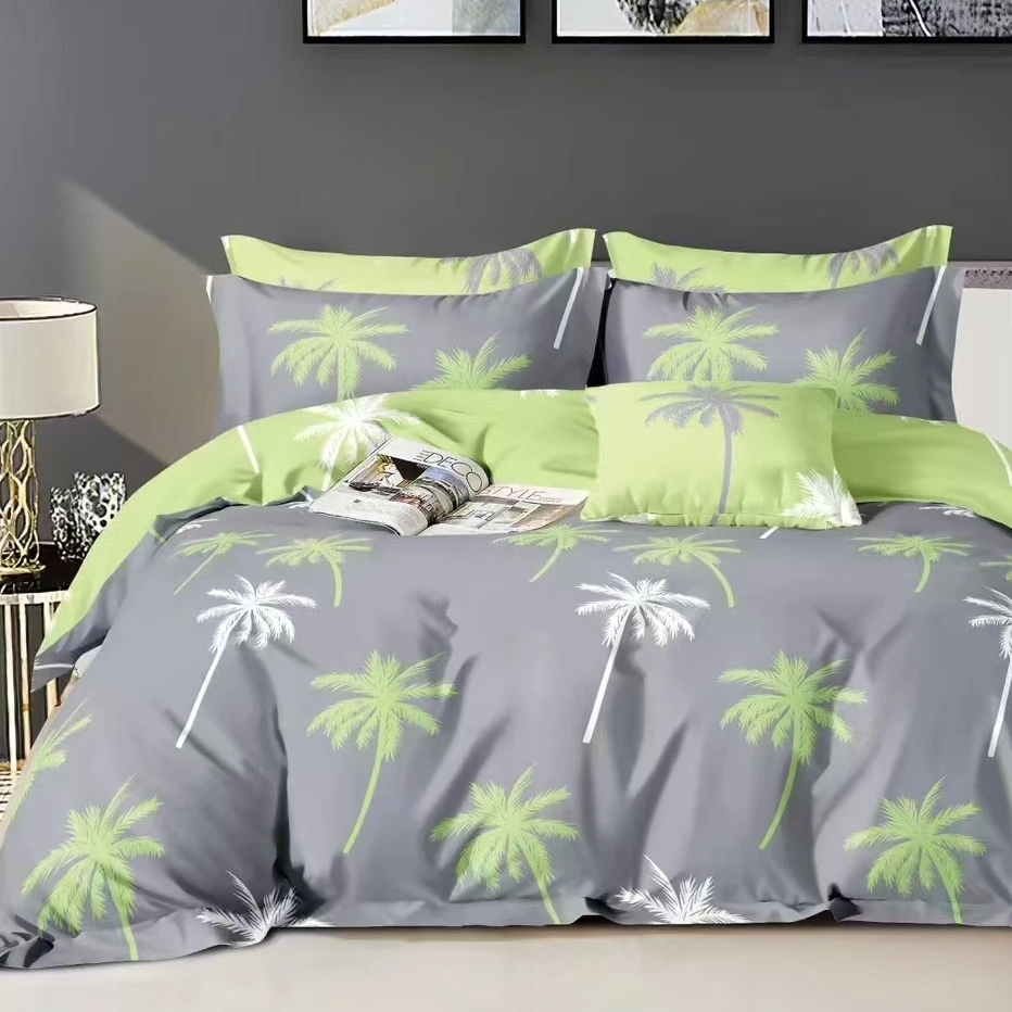 全棉斜纹舒适柔软亲肤面料（椰子树）