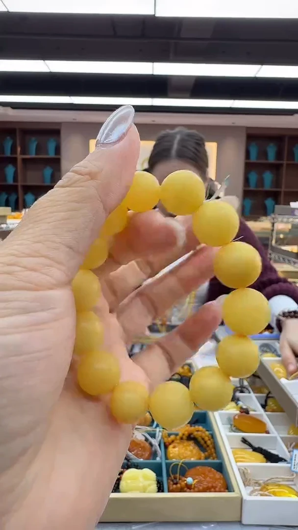 手链琥珀未镶嵌137秒拍号假一罚三