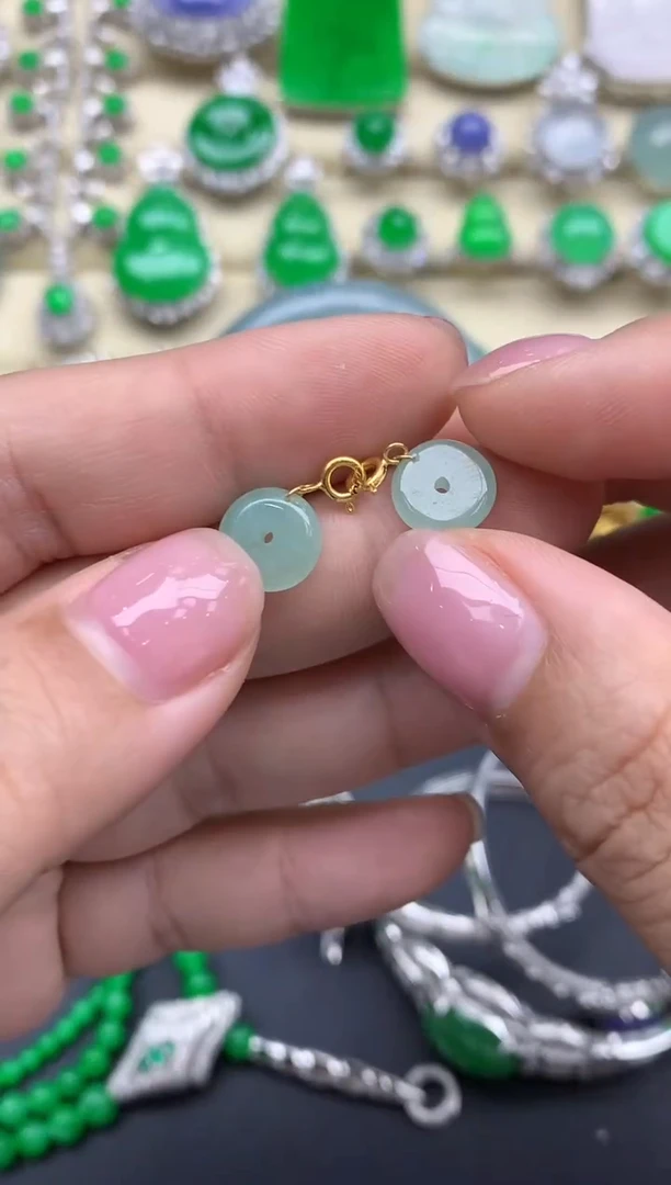 【闪购商品】翡翠颈饰18K金镶嵌134-中国好珍宝