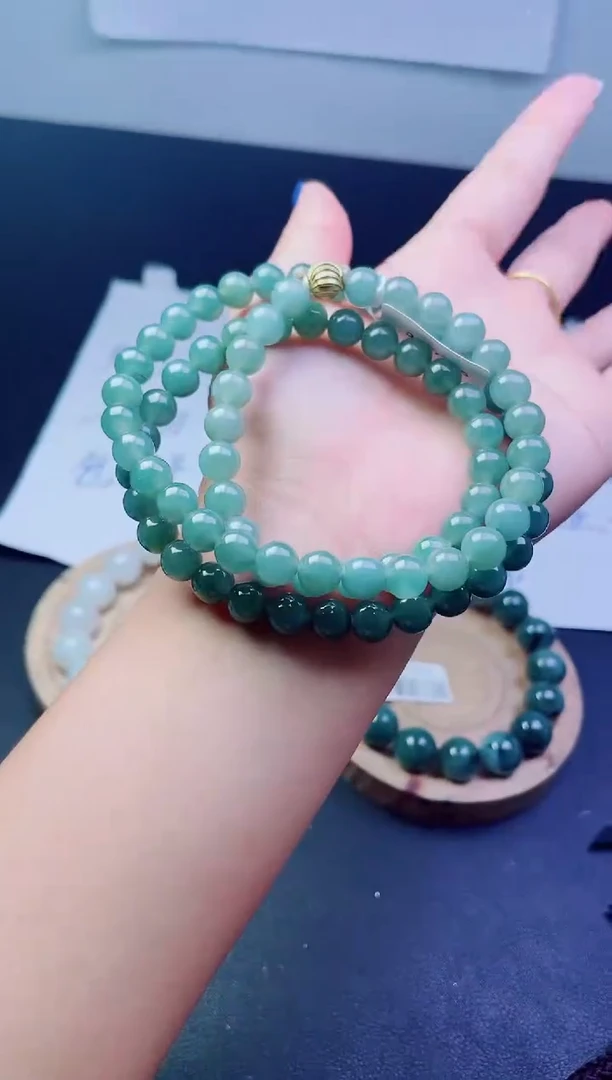 未镶嵌定制翡翠珠串
