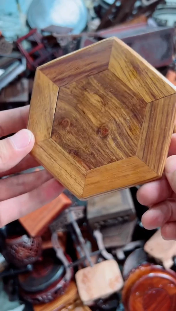 木109六角底座花架摆件处理