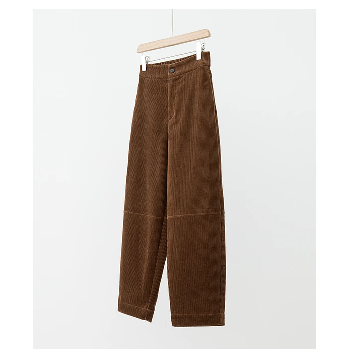 灯芯绒茧型宽松复古百搭九分休闲裤XXK3J1103