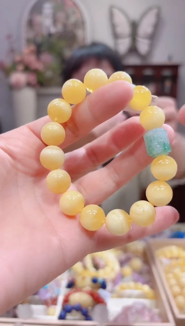 【闪购商品】蜜蜡手串未镶嵌手串12.2