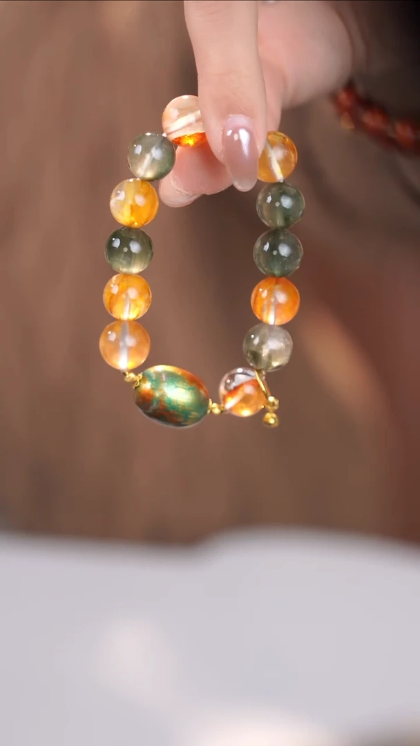 18K金镶嵌手链水晶@