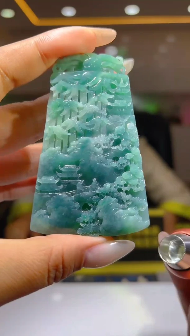 未镶嵌定制翡翠19/1213/L/山水