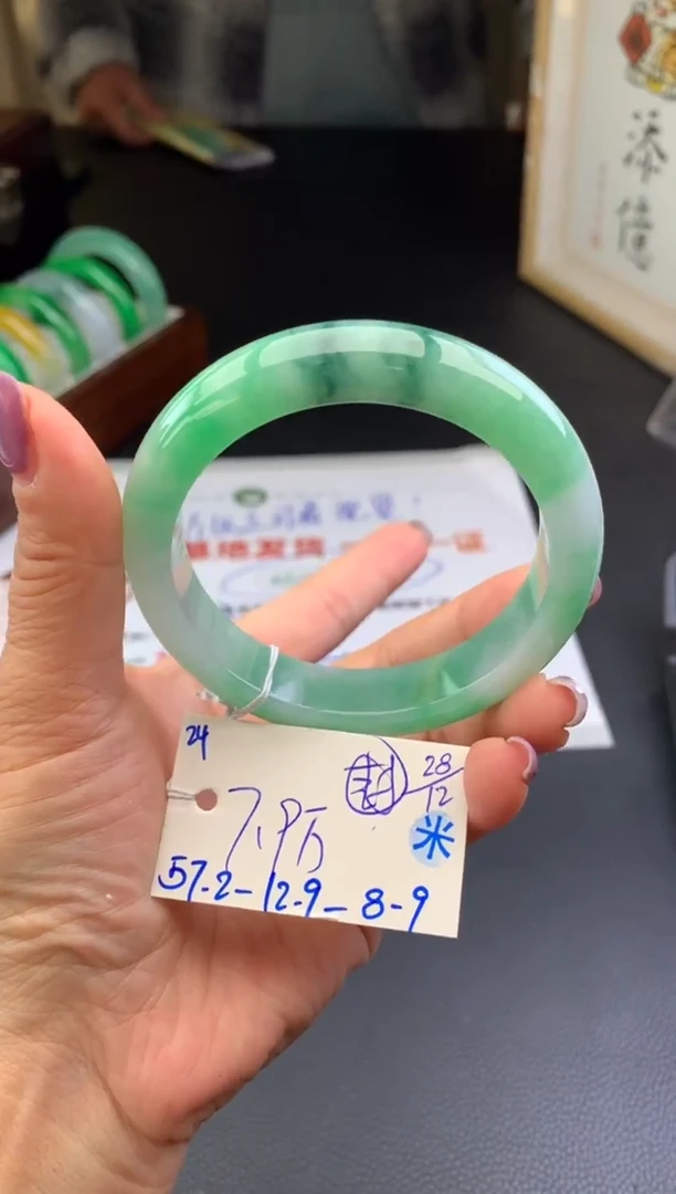 未镶嵌手镯翡翠假一赔三   手镯
