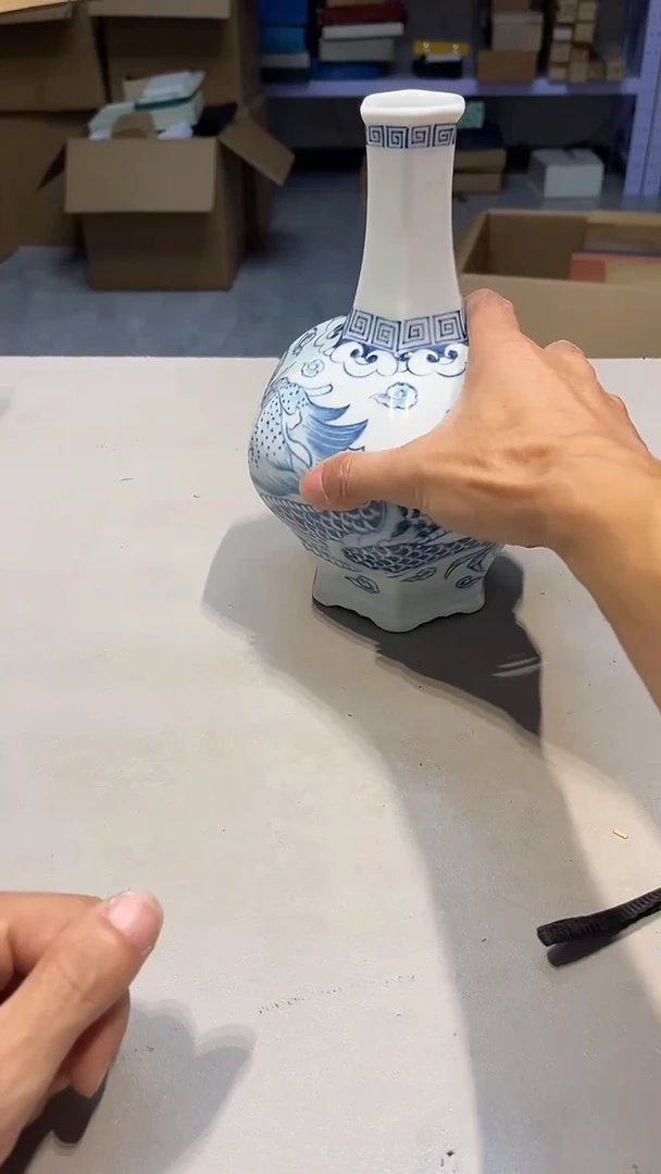 手工艺品琉璃晚*吹城城工艺品中古回流