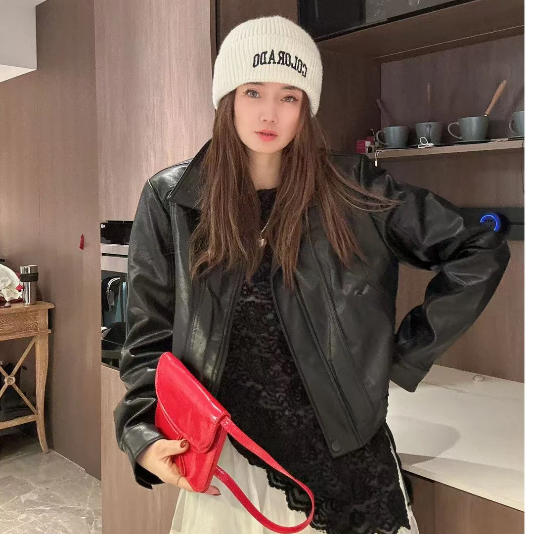 【大小姐家】欧韩货新款皮衣529651