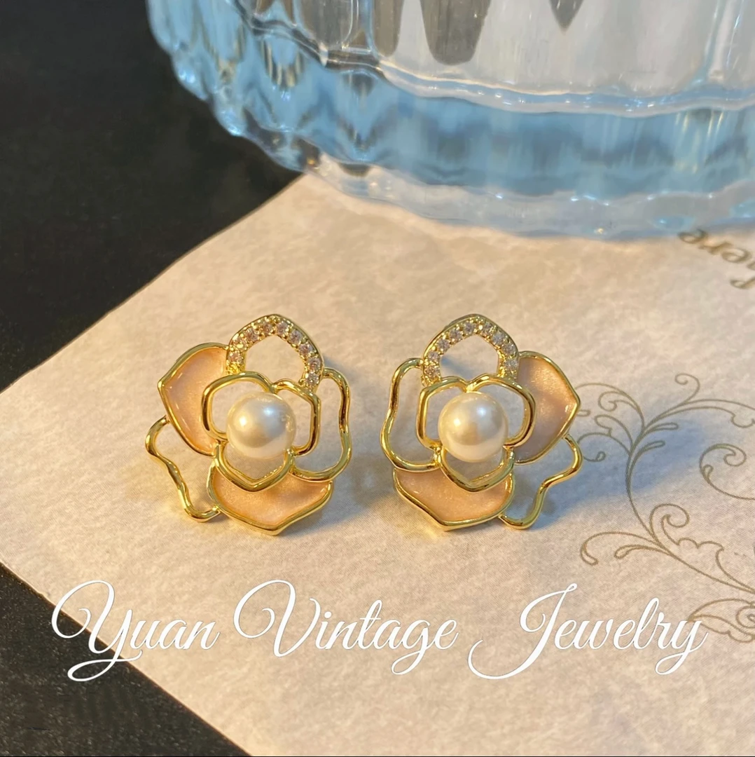 天然淡水珍珠耳饰   ED1037