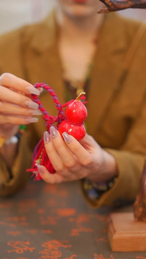 289非遗漆手艺工天然葫芦文玩福禄