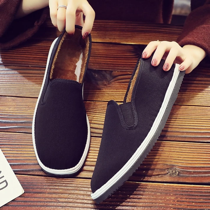 老北京布鞋轻便吸汗日常休闲工作纯胶底布鞋