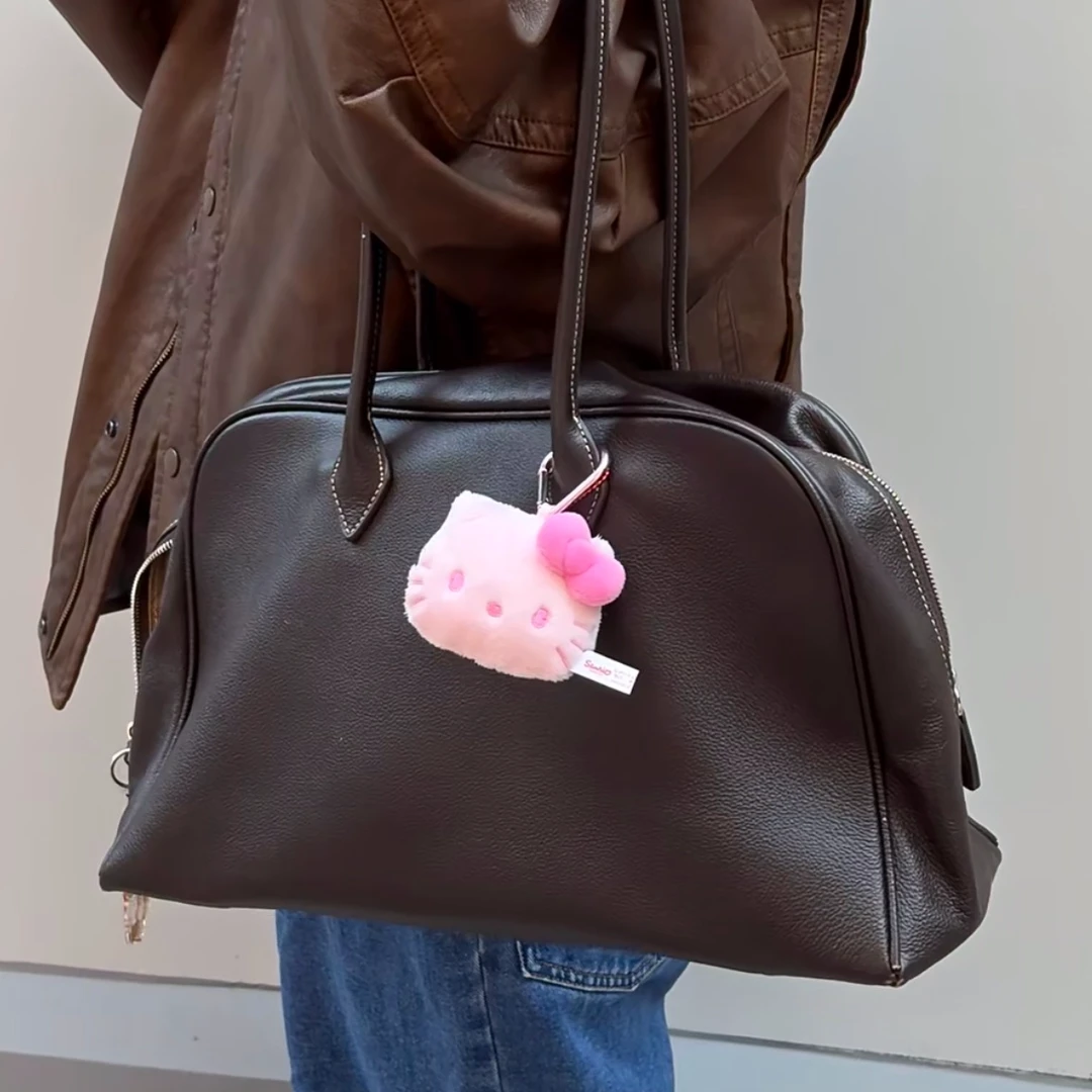 【首尔限定】HelloKitty 樱花粉Kitty猫头钥匙扣玩偶