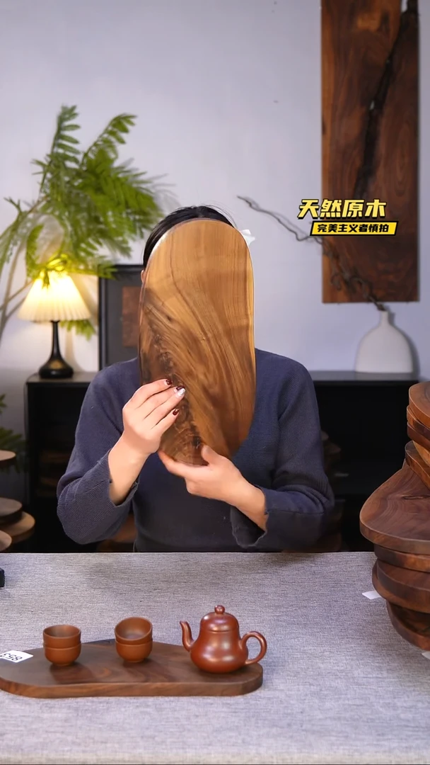 木北美黑胡桃原木.干裂疤结不属于商品质量问题完美主义者慎拍