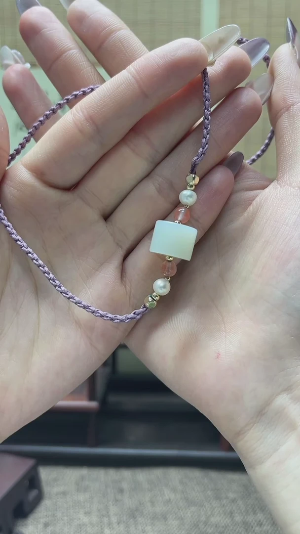 【闪购商品】和田玉颈饰未镶嵌晴水锁骨链