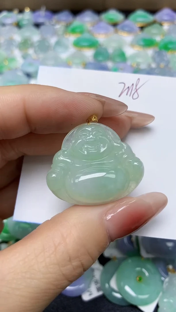 翡翠未镶嵌颈饰 天然缅甸翡翠A货