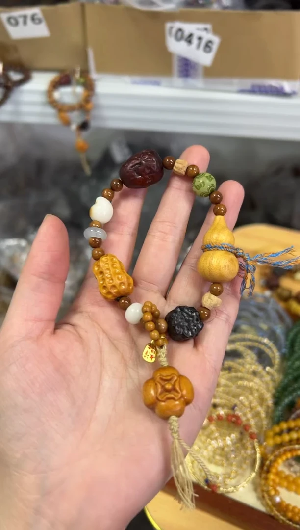 【闪购商品】檀香木手串/手链檀香木好事发生挂件[1139]