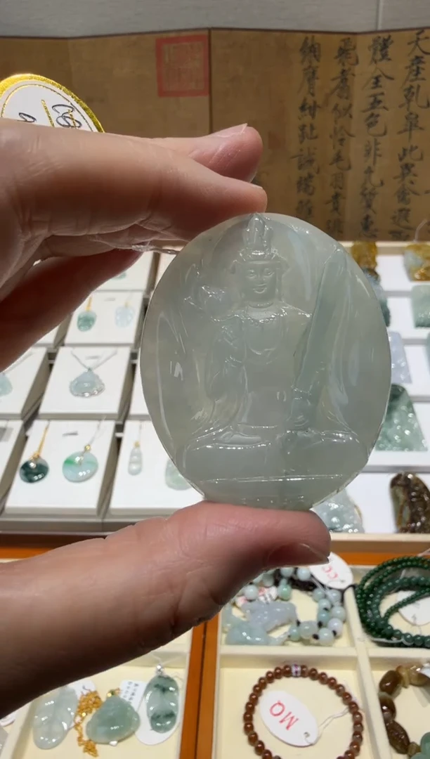 未镶嵌挂件翡翠阿*.A货翡翠多样性孤品