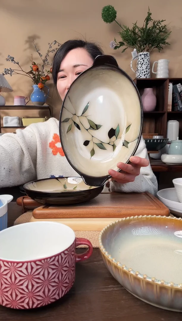 11.5英寸竹叶鱼盘微瑕