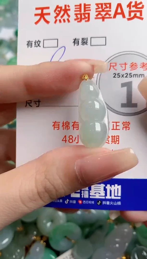 翡翠18K金镶嵌颈饰24000950