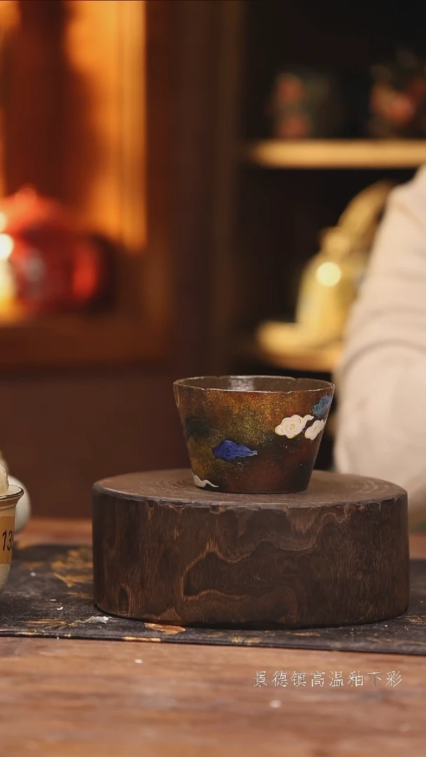 陶瓷景德镇高温釉下手绘陶瓷