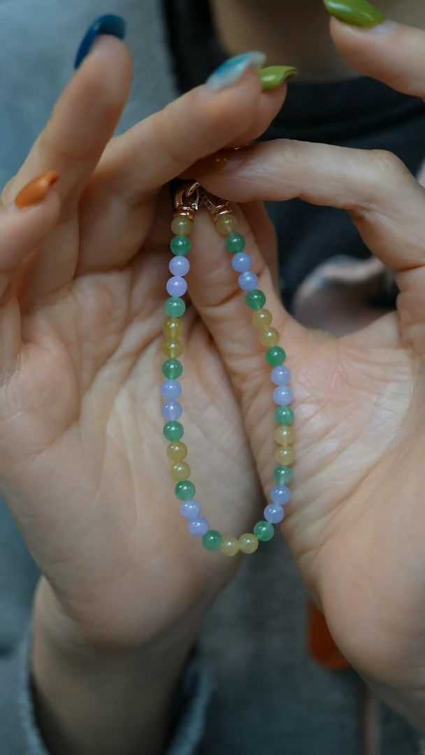 未镶嵌手串翡翠33-5mm珠串/姿/3