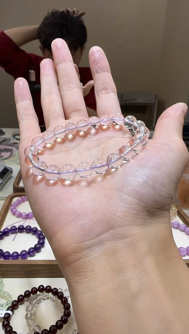 【闪购商品】水晶手链未镶嵌玻利维亚紫水晶8+