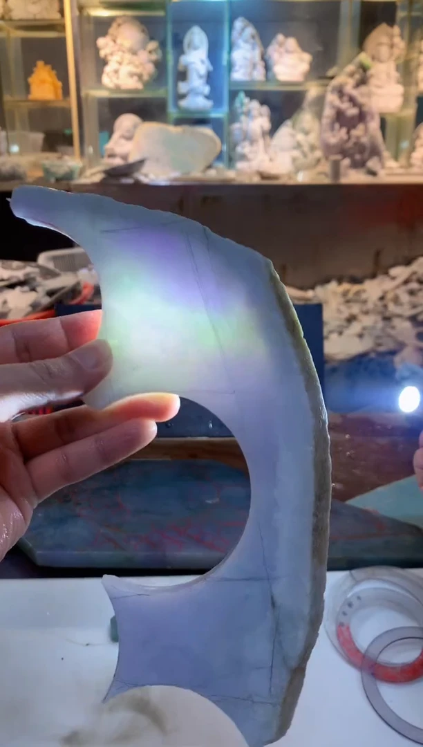 翡翠裸石0朗0翡翠珠宝643