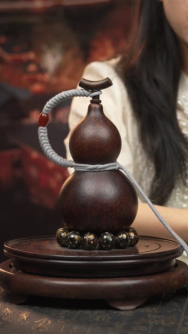 641号【400ML】大漆酒葫芦一物一拍