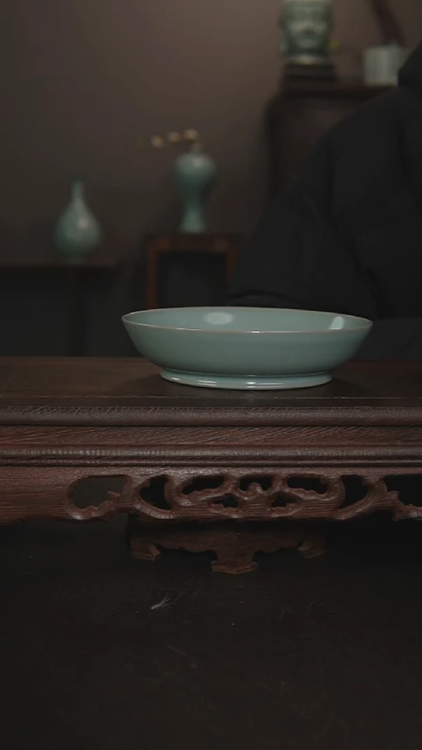 摆件瓷仿古手工鼠纹洗