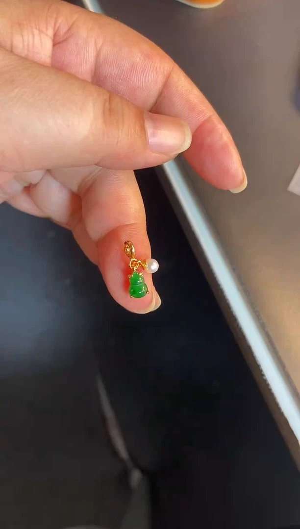 吊坠(不含链)银S925镶嵌翡翠1