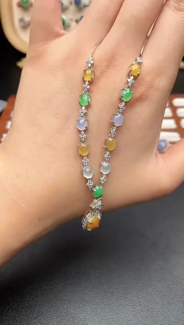 吊坠(不含链)银S925镶嵌翡翠一物一证一礼盒