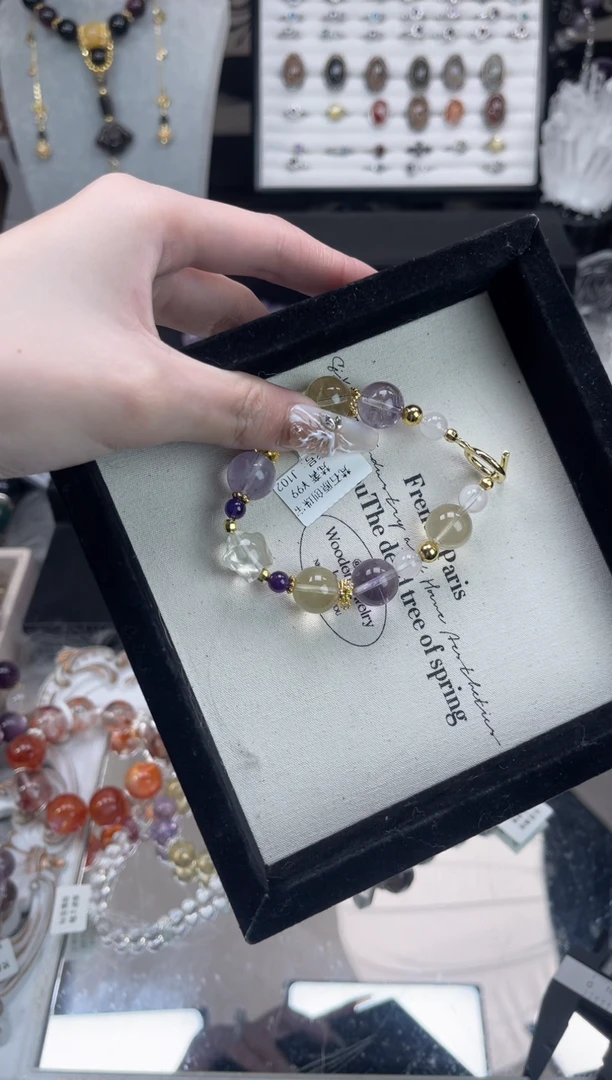 【闪购商品】水晶手链未镶嵌天然水晶 多样性发货