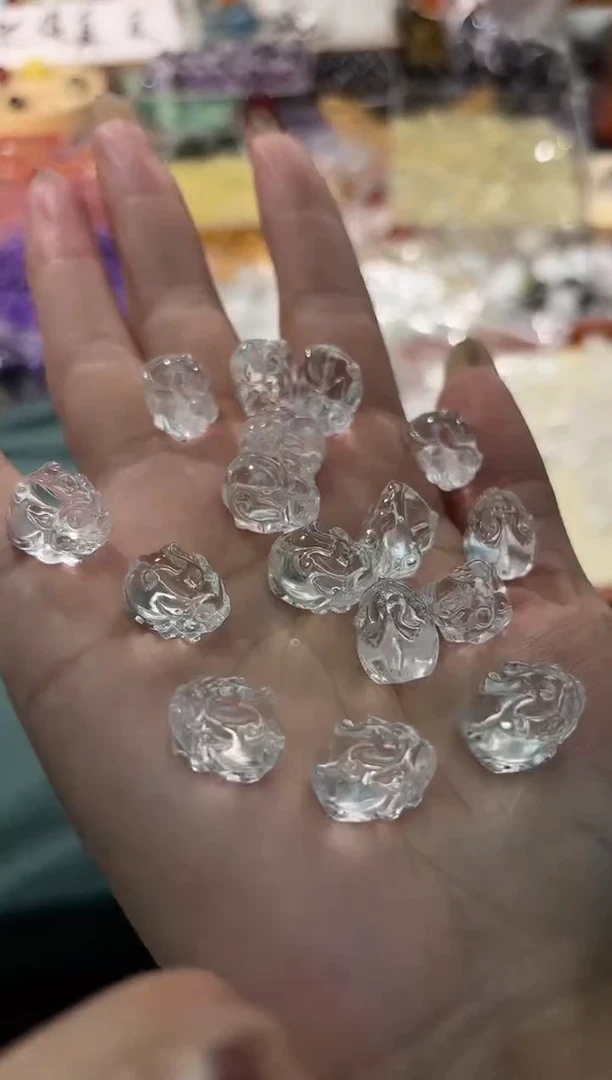 【闪购商品】水晶手串未镶嵌白水晶龙龟一个宽卡约12