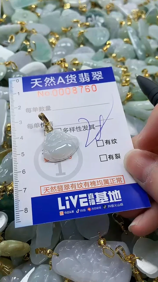 颈饰未镶嵌翡翠纯天然a货翡翠