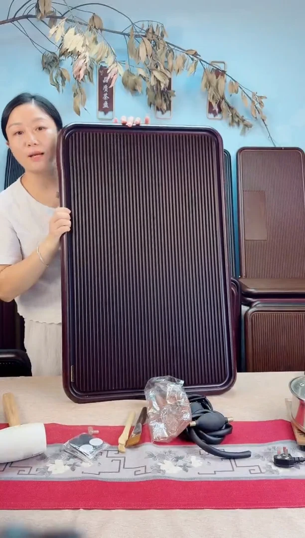 千川红色款式茶盘80*50*5