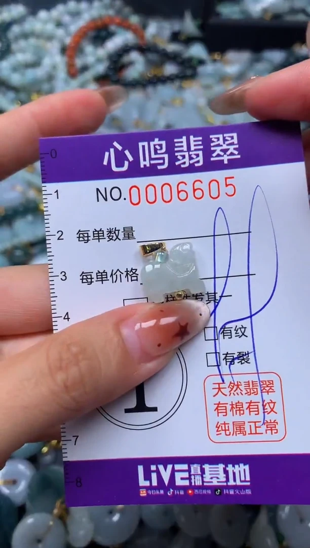 翡翠未镶嵌颈饰闪购006605