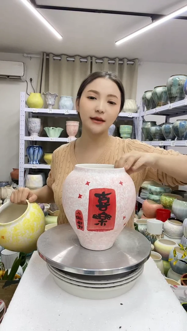 12.29陶瓷花盆直播链接高.    20  口12