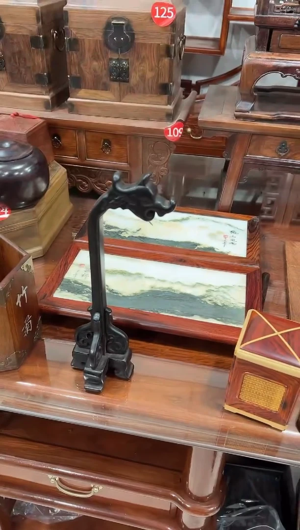 紫檀小号毛笔挂111