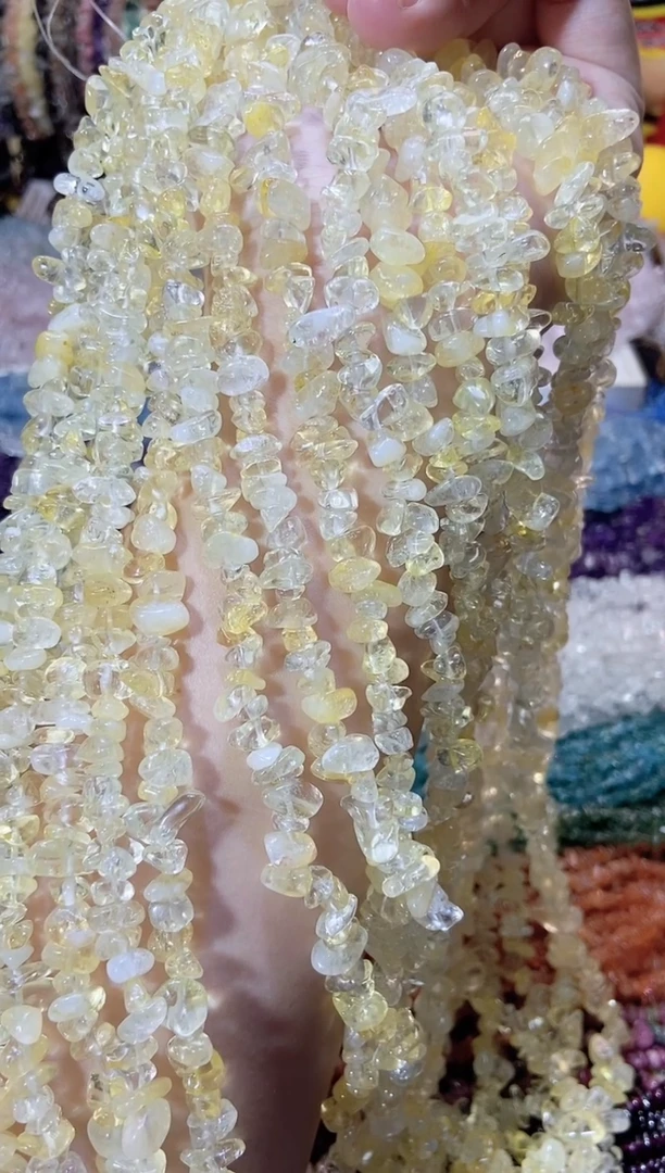 未镶嵌珠宝半成品水晶bb黄水晶