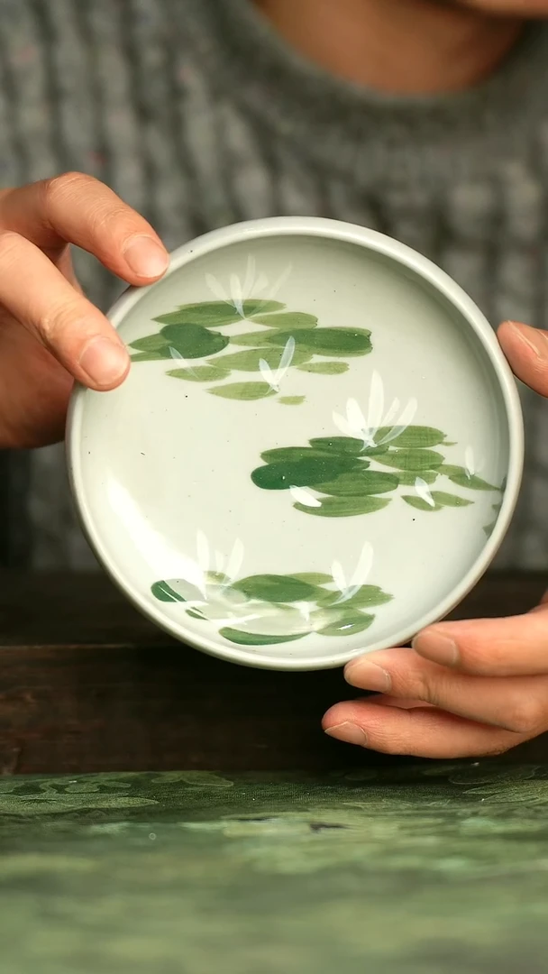 青诗集手工手绘瓷器