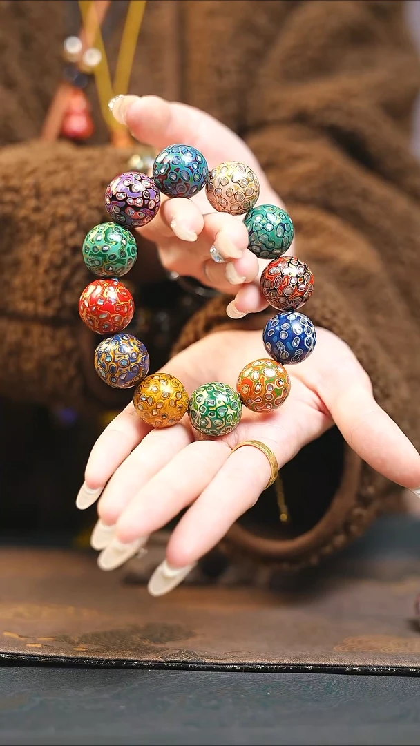 【闪购商品】紫光檀多宝螺钿手串（2.0）