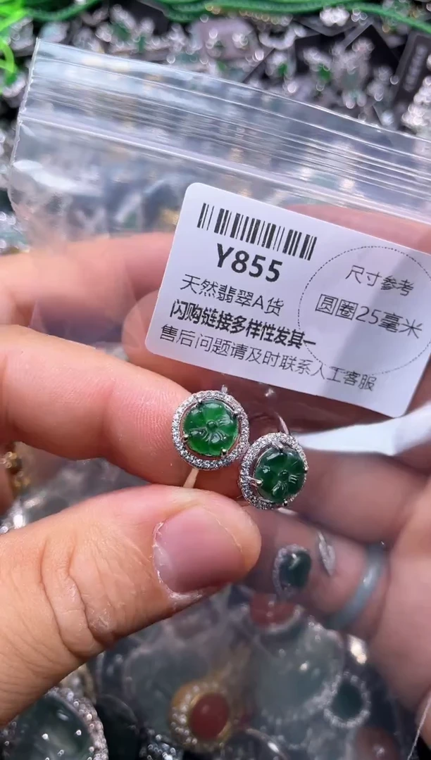 【闪购商品】翡翠颈饰未镶嵌Y855戒指 多样性发其一